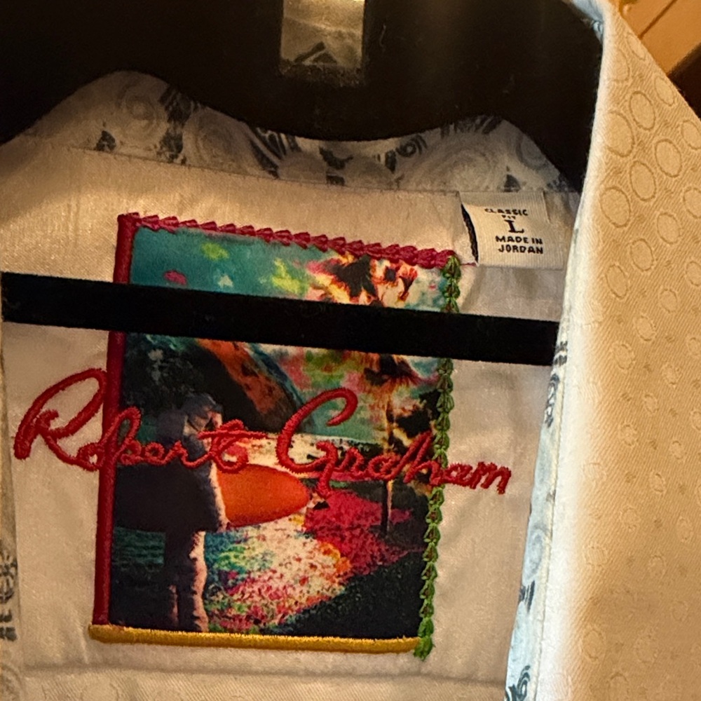 Robert Graham Bright White Button Down Shirt - image 2